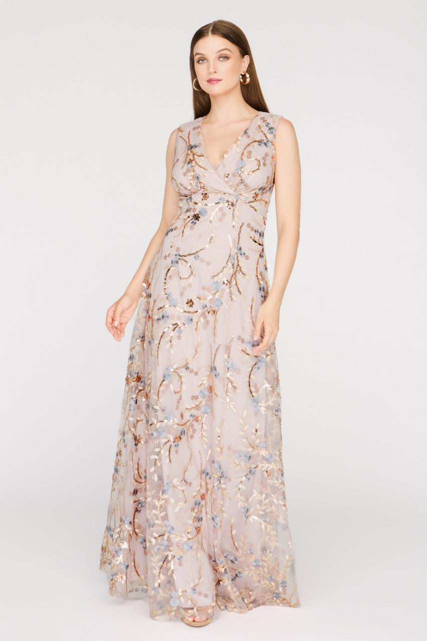 Lavinia A-Line Gown - JS Collections - Flyclothing LLC