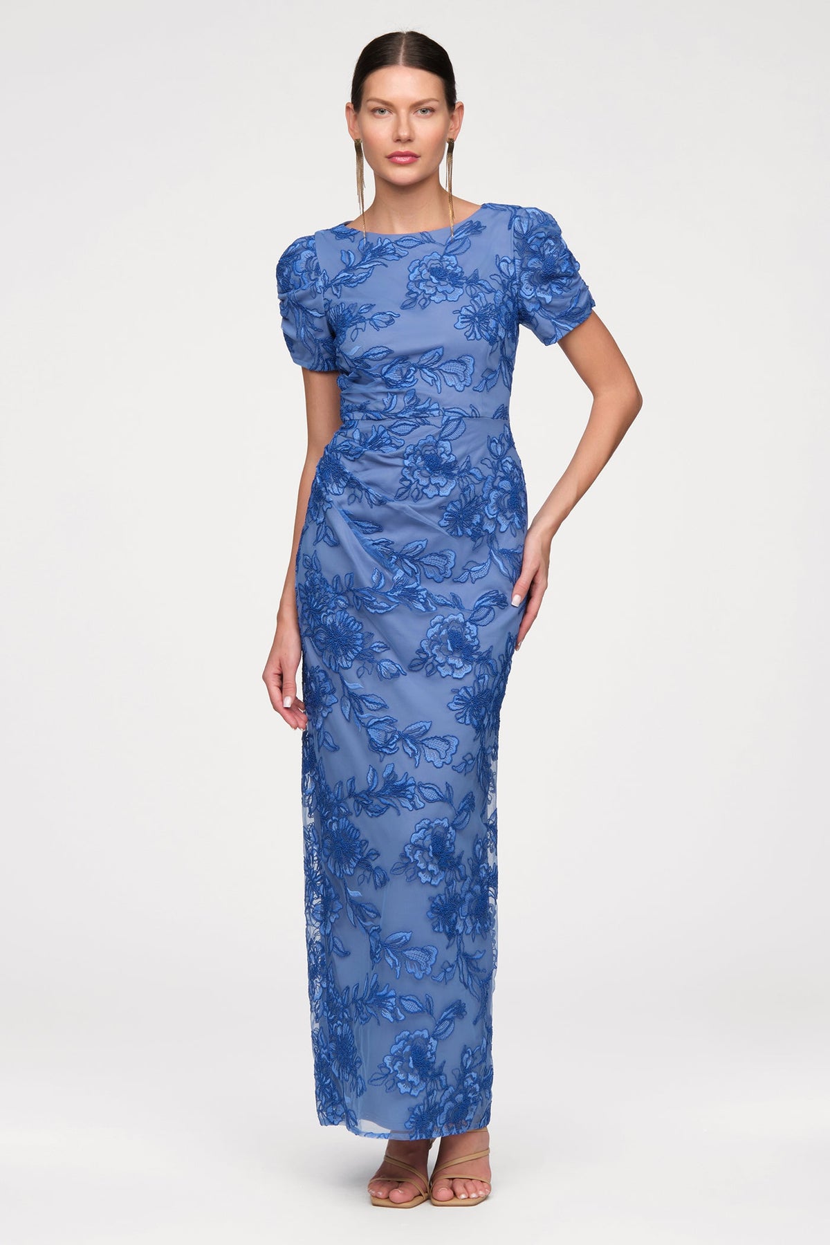 Oriana Short Sleeve Gown - JS Collections - Flyclothing LLC