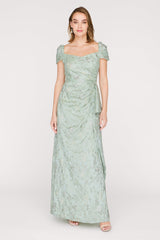 Blossom Cascade Detail Gown - JS Collections - Flyclothing LLC