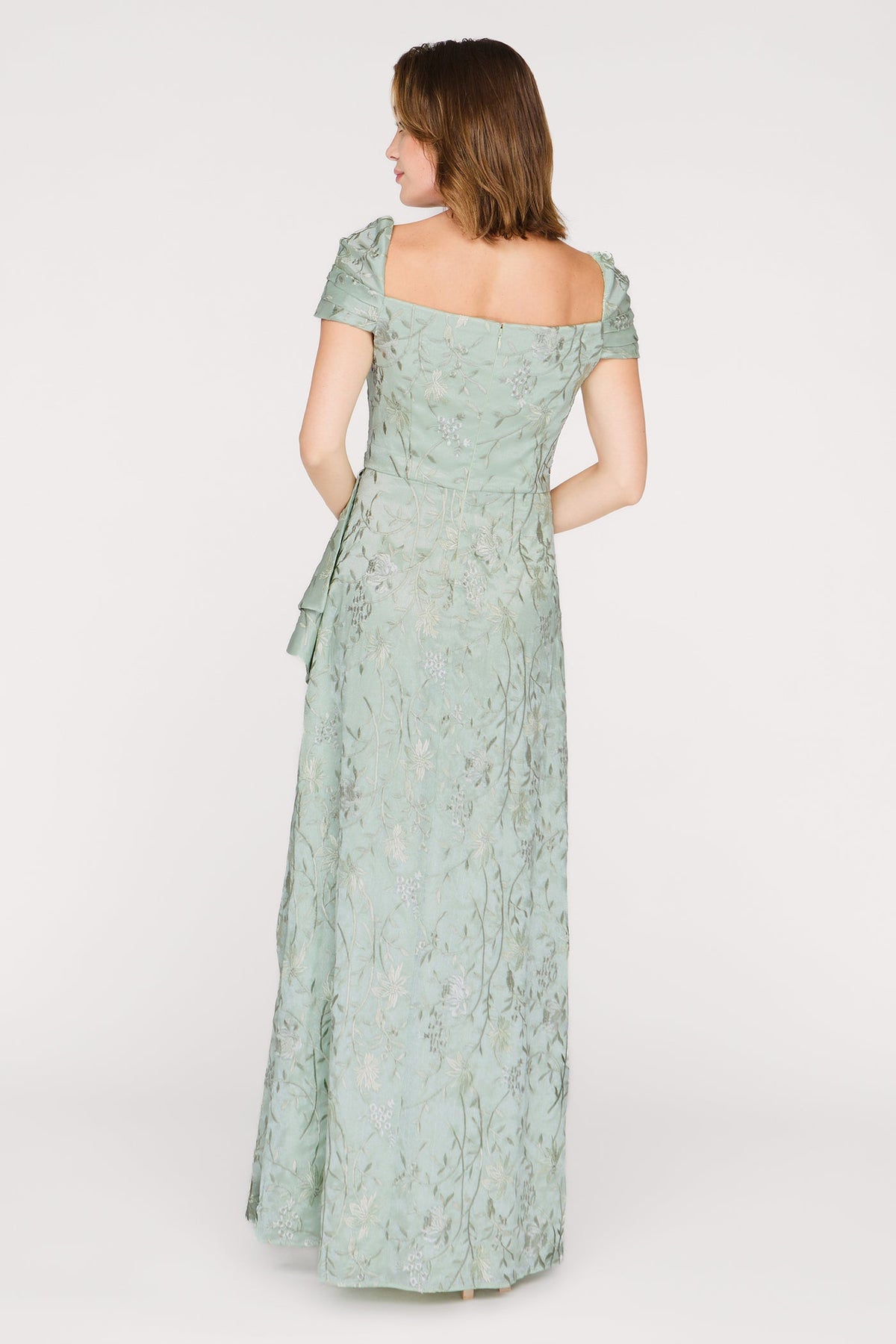 Blossom Cascade Detail Gown - JS Collections - Flyclothing LLC