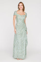 Blossom Cascade Detail Gown - JS Collections - Flyclothing LLC