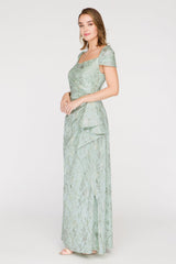 Blossom Cascade Detail Gown - JS Collections - Flyclothing LLC