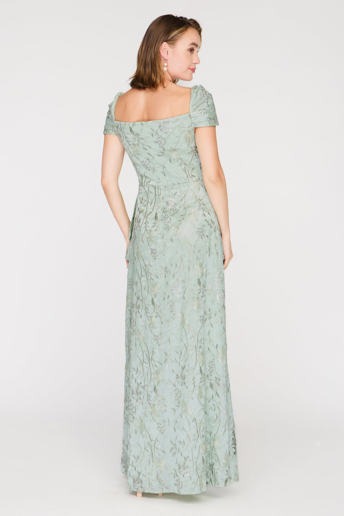 Blossom Cascade Detail Gown - JS Collections - Flyclothing LLC