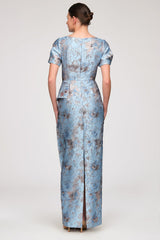 Daria Cascade Column Gown