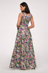 Madge V Neckline Gown - JS Collections - Flyclothing LLC