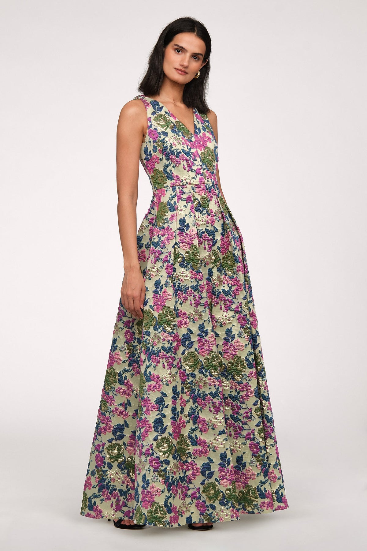 Madge V Neckline Gown - JS Collections - Flyclothing LLC