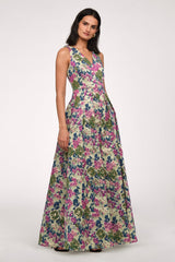 Madge V Neckline Gown - JS Collections - Flyclothing LLC