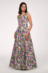 Madge V Neckline Gown - JS Collections - Flyclothing LLC