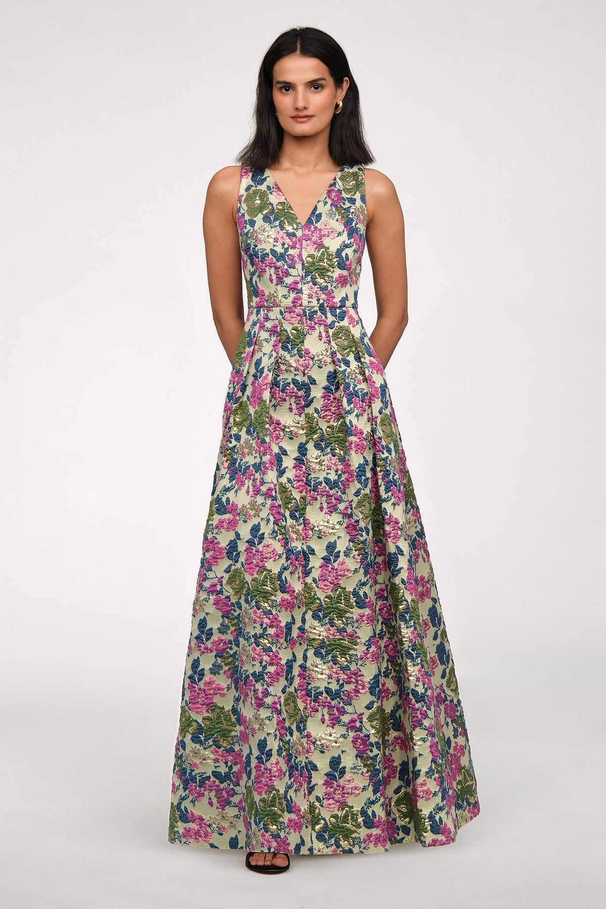 Madge V Neckline Gown - JS Collections - Flyclothing LLC