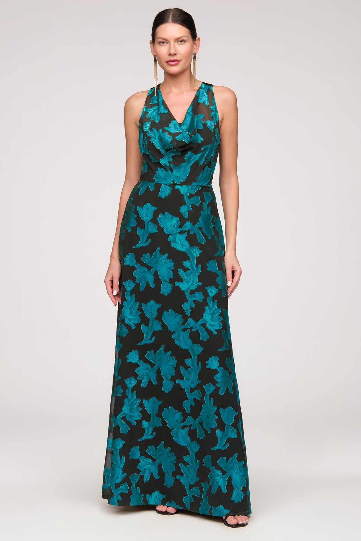 Melba Cowl Neckline Gown - JS Collections - Flyclothing LLC
