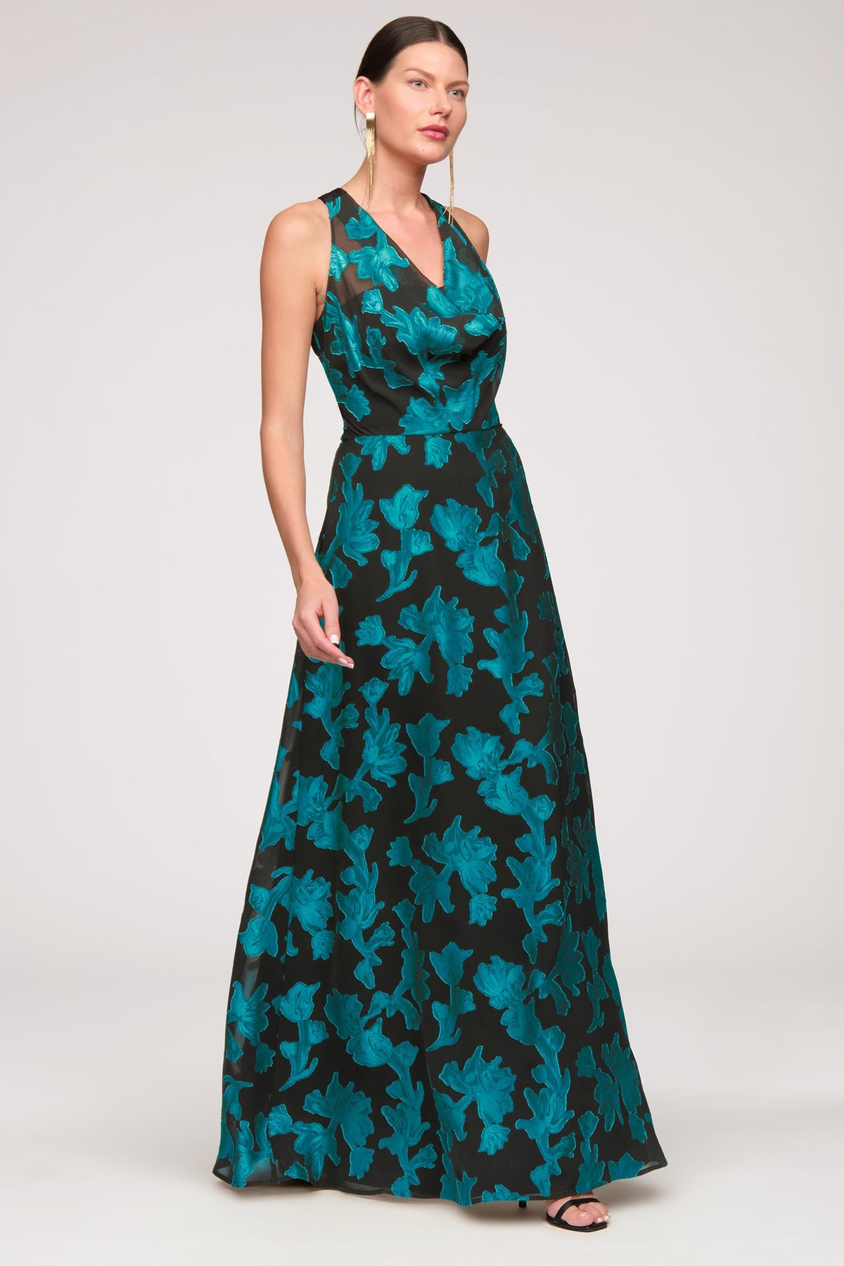 Melba Cowl Neckline Gown - JS Collections - Flyclothing LLC