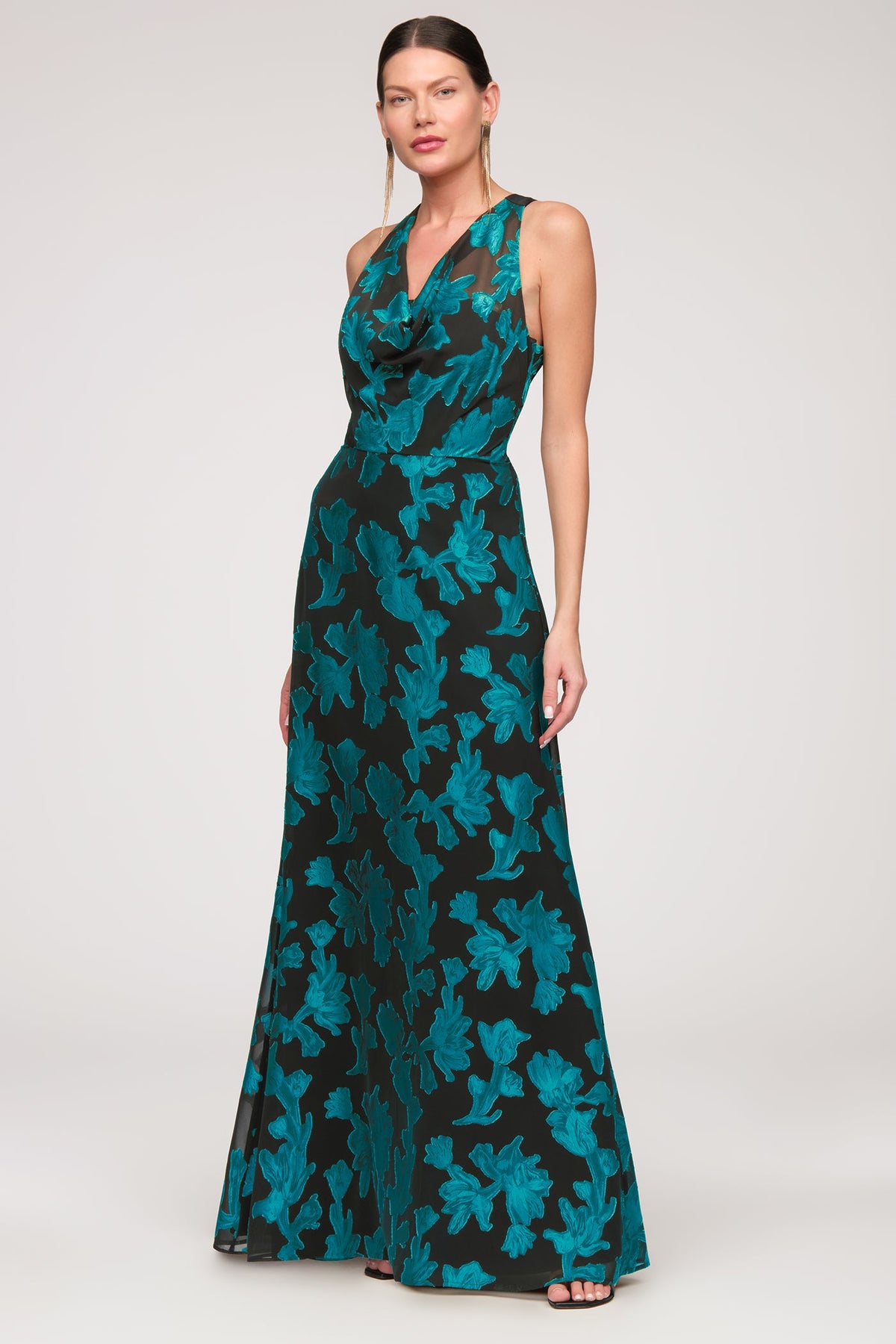 Melba Cowl Neckline Gown - JS Collections - Flyclothing LLC