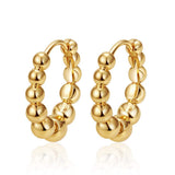 Womens Simple Stainless Steel Hoop Earrings - My Store - Flyclothing LLC