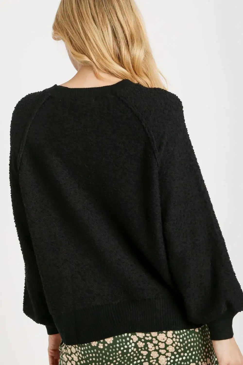 Umgee Full Size Round Neck Long Sleeve Sweater Plus Size - Trendsi - Flyclothing LLC