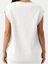 Mandy Ribbed V-Neck Sweater Vest - Trendsi - Flyclothing LLC