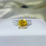 3 Carat Moissanite 925 Sterling Silver Ring - Trendsi