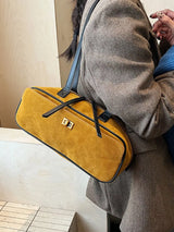 Suede Leather Shoulder Bag - Trendsi - Flyclothing LLC