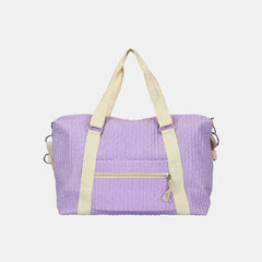Textured Nylon Travel Bag