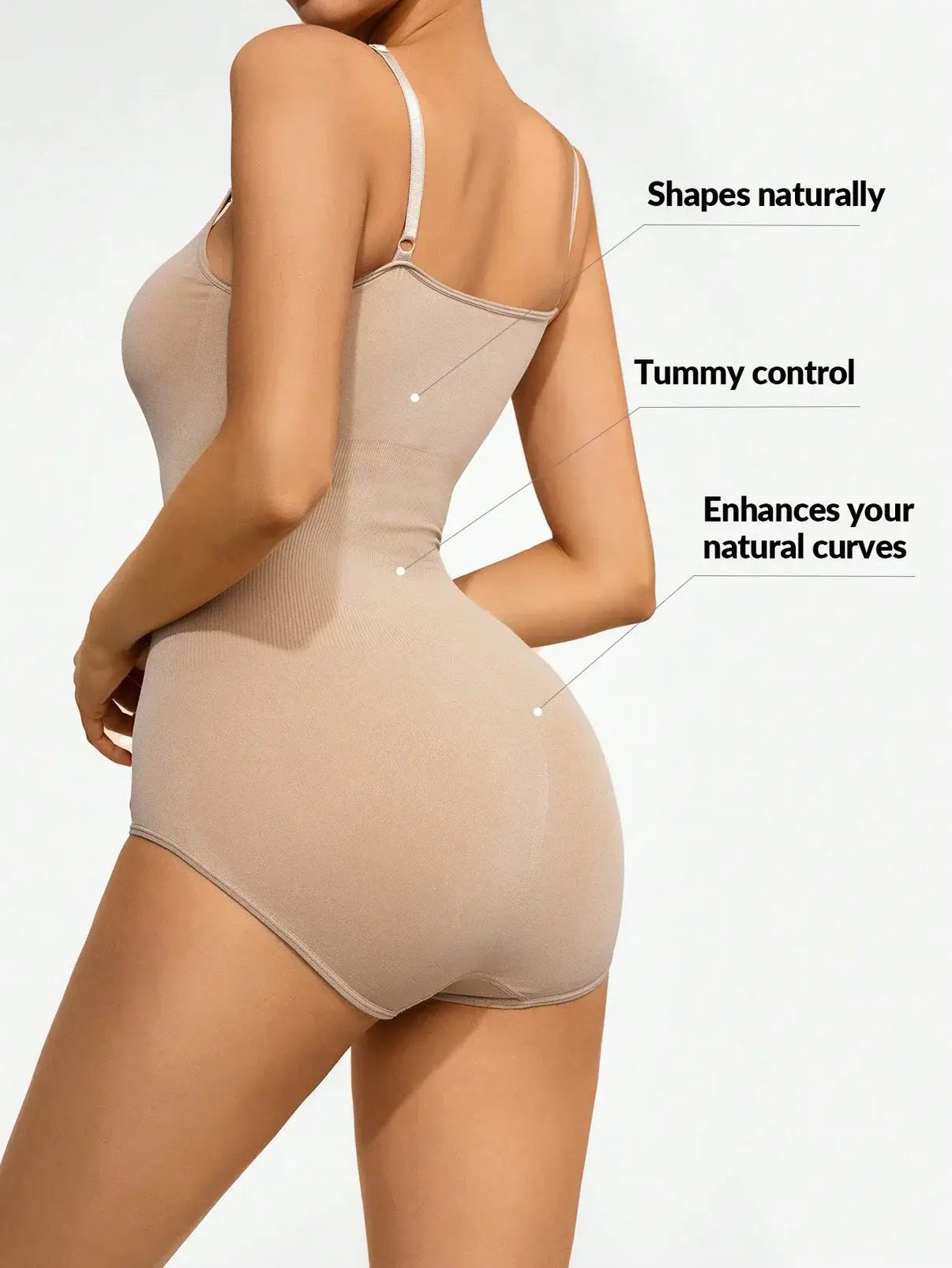 Basic Bae Full Size Scoop Neck Butt Lifting Bodysuit - ShopBasicbae - Flyclothing LLC