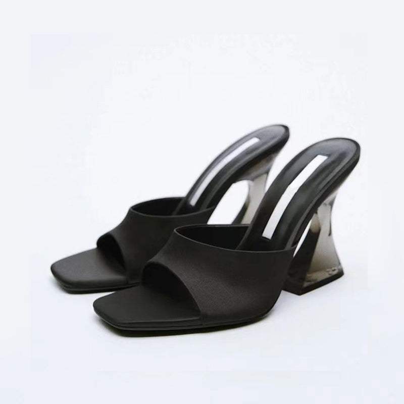 Open Toe High Heel Sandals - Trendsi - Flyclothing LLC