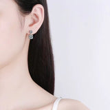 10 Carat Moissanite 925 Sterling Silver Earrings - Trendsi