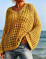 Lightweight Openwork Crochet Knit Cover Up - Trendsi - Flyclothing LLC