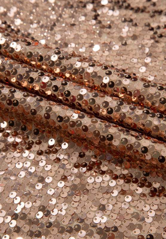 Backless Sequin Mock Neck Long Sleeve Mini Dress - Trendsi - Flyclothing LLC