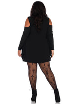 Plus Jersey Spider Web Dress With Wings