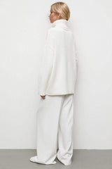 Basic Bae Turtleneck Dropped Shoulder Long Sleeve Sweater - Trendsi - Flyclothing LLC