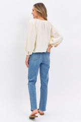 Judy Blue Full Size High Waist Straight Jeans - Trendsi