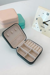 PU Leather Square Jewelry Box - Trendsi