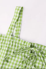 Tied Front Textured Square Neck Cami - Trendsi - Flyclothing LLC