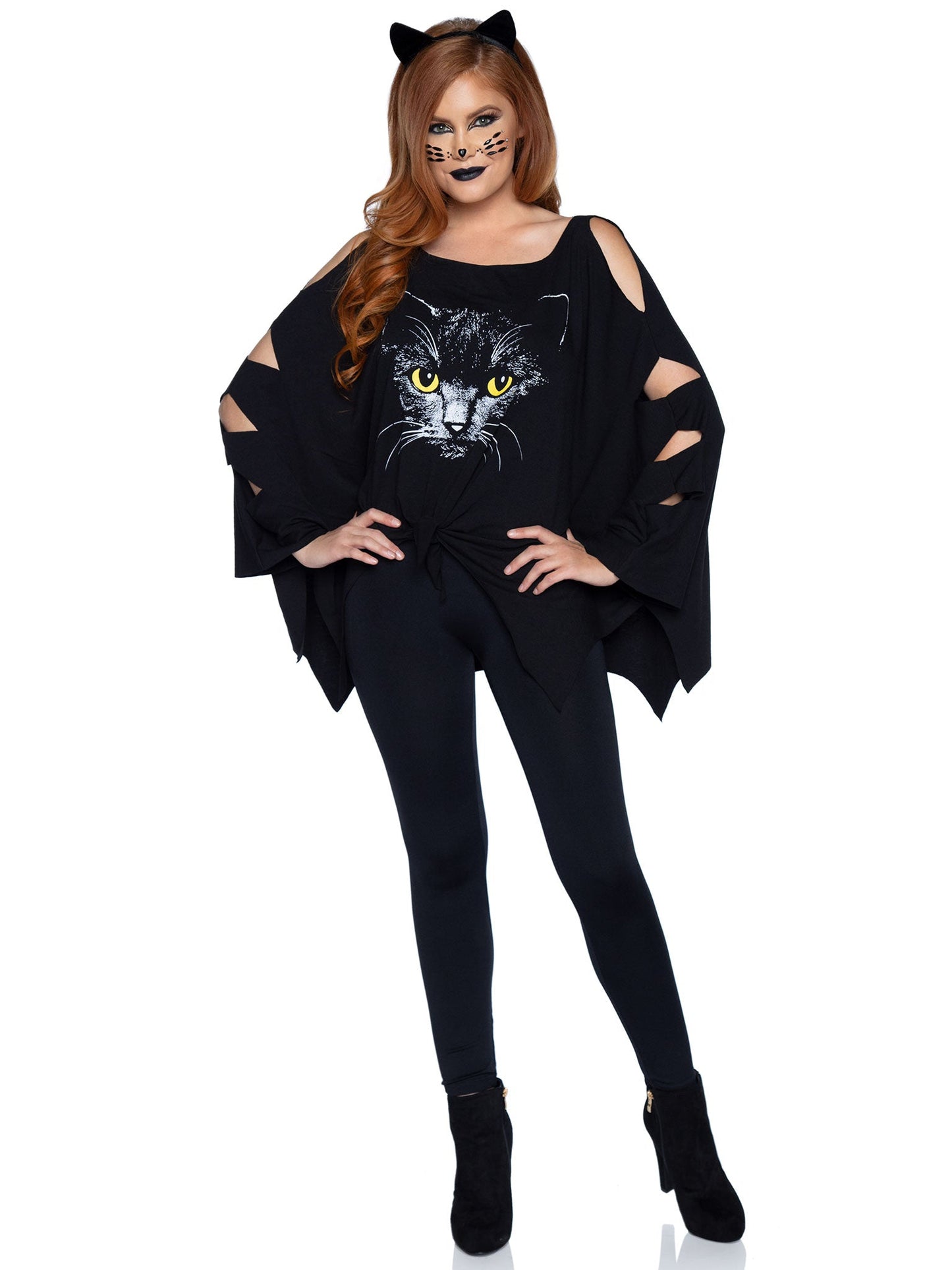 Cat Costume Poncho Set