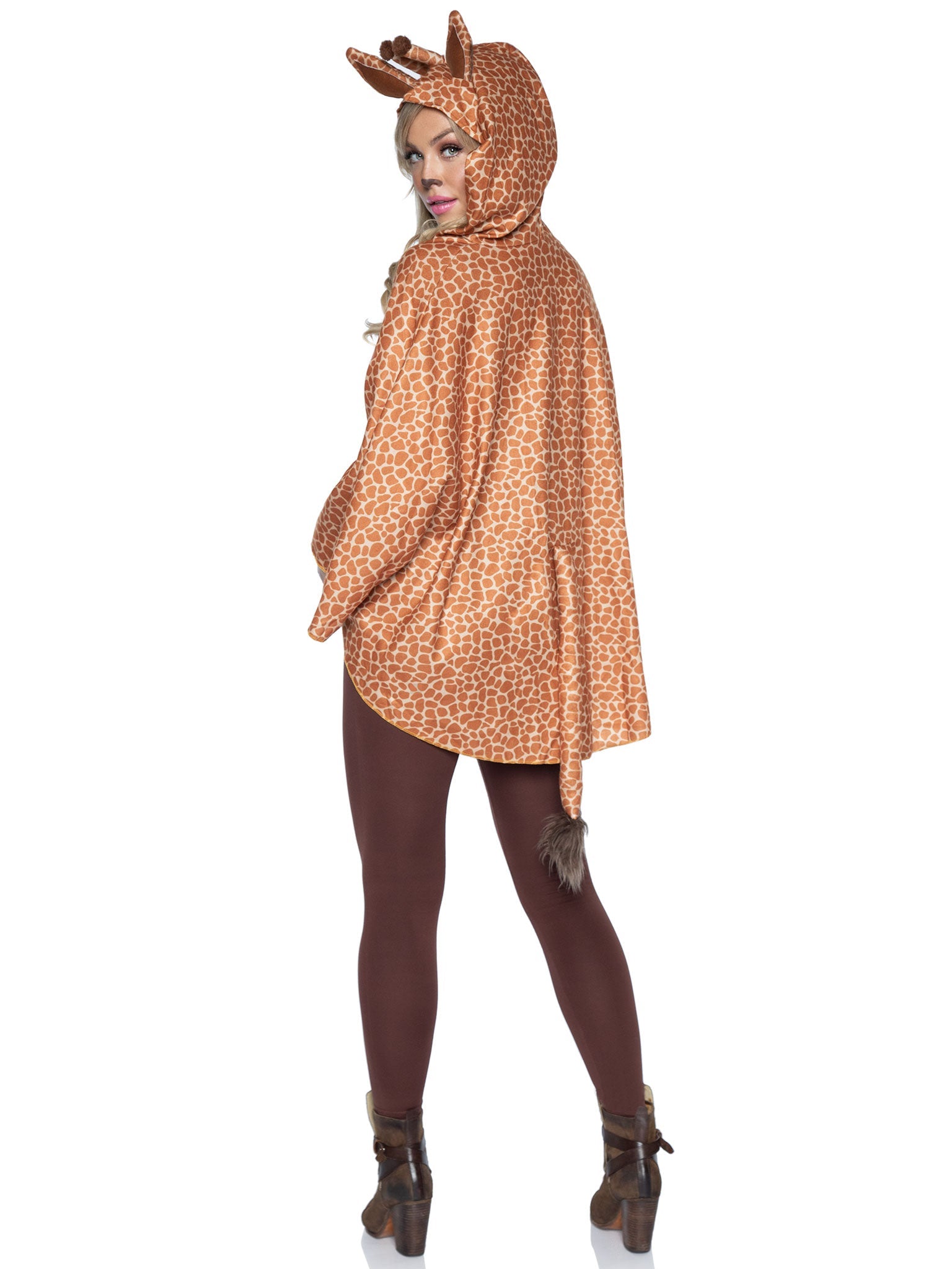 Giraffe Poncho Animal Costume With Hood
