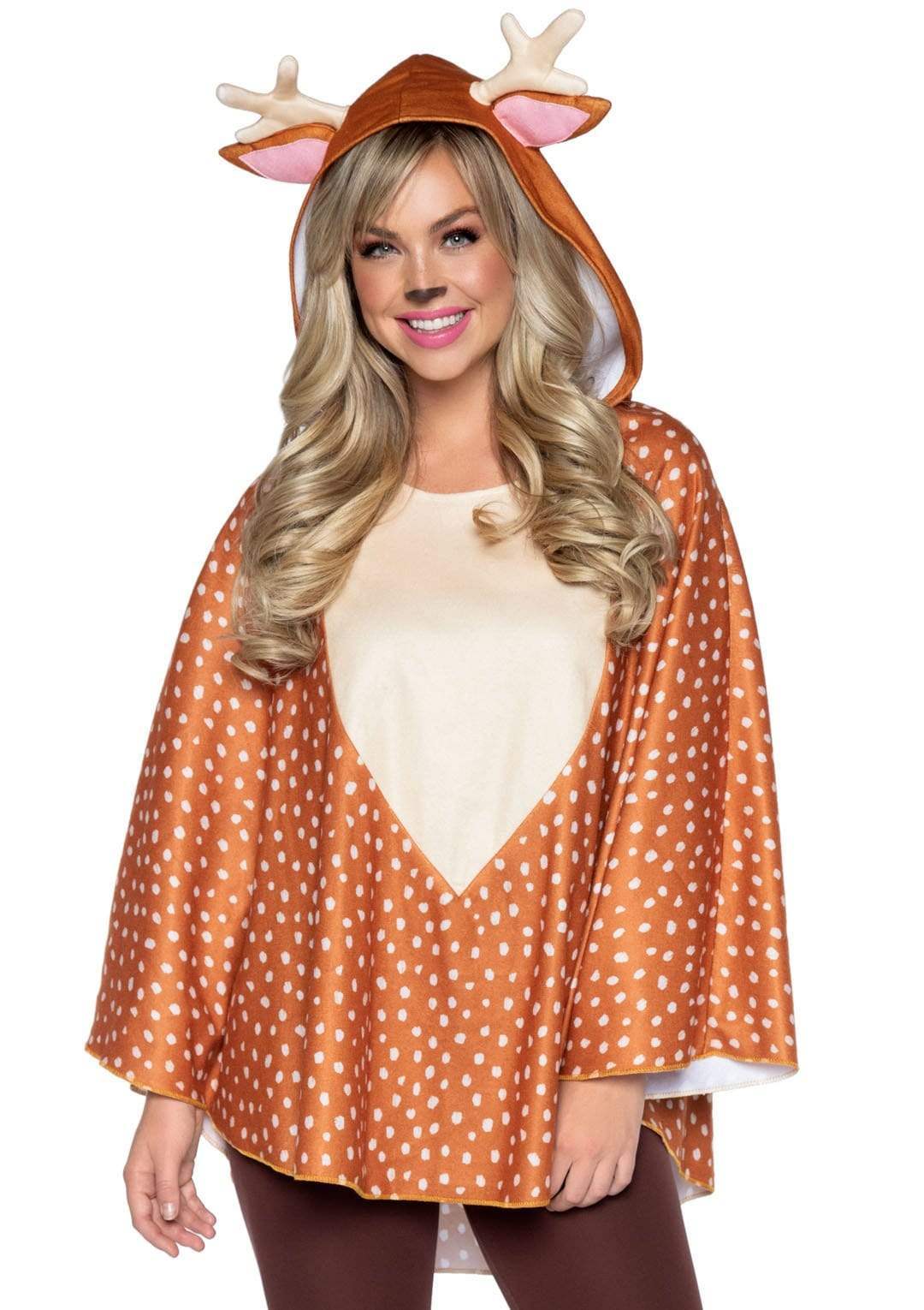 Fawn Poncho Animal Costume With Hood - Leg Avenue - Flyclothing LLC