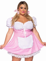 Gingham Dress With Apron