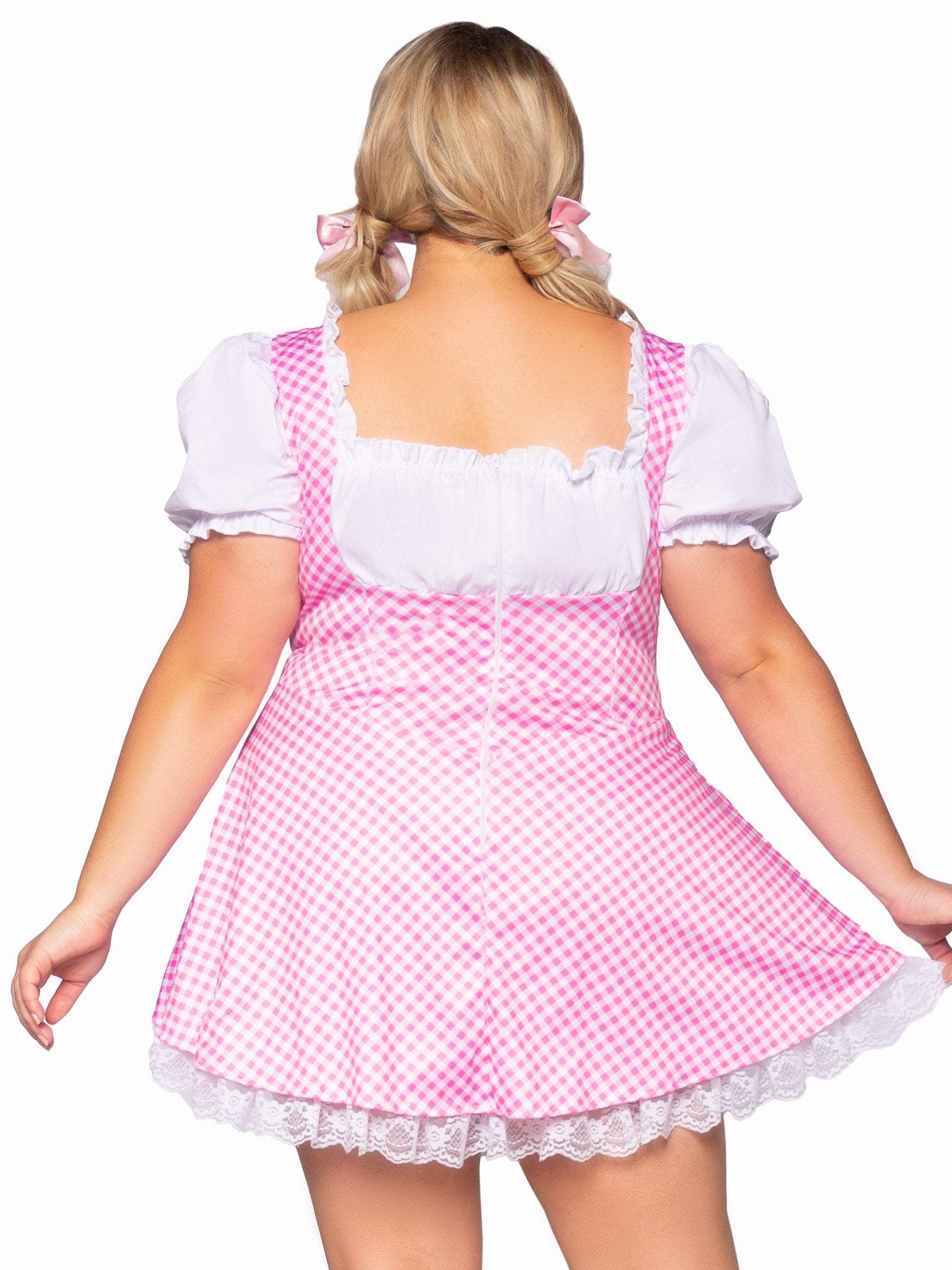 Gingham Dress With Apron