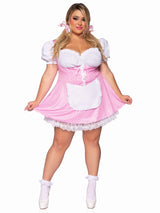 Gingham Dress With Apron