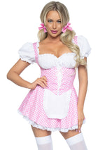 Gingham Dress With Apron