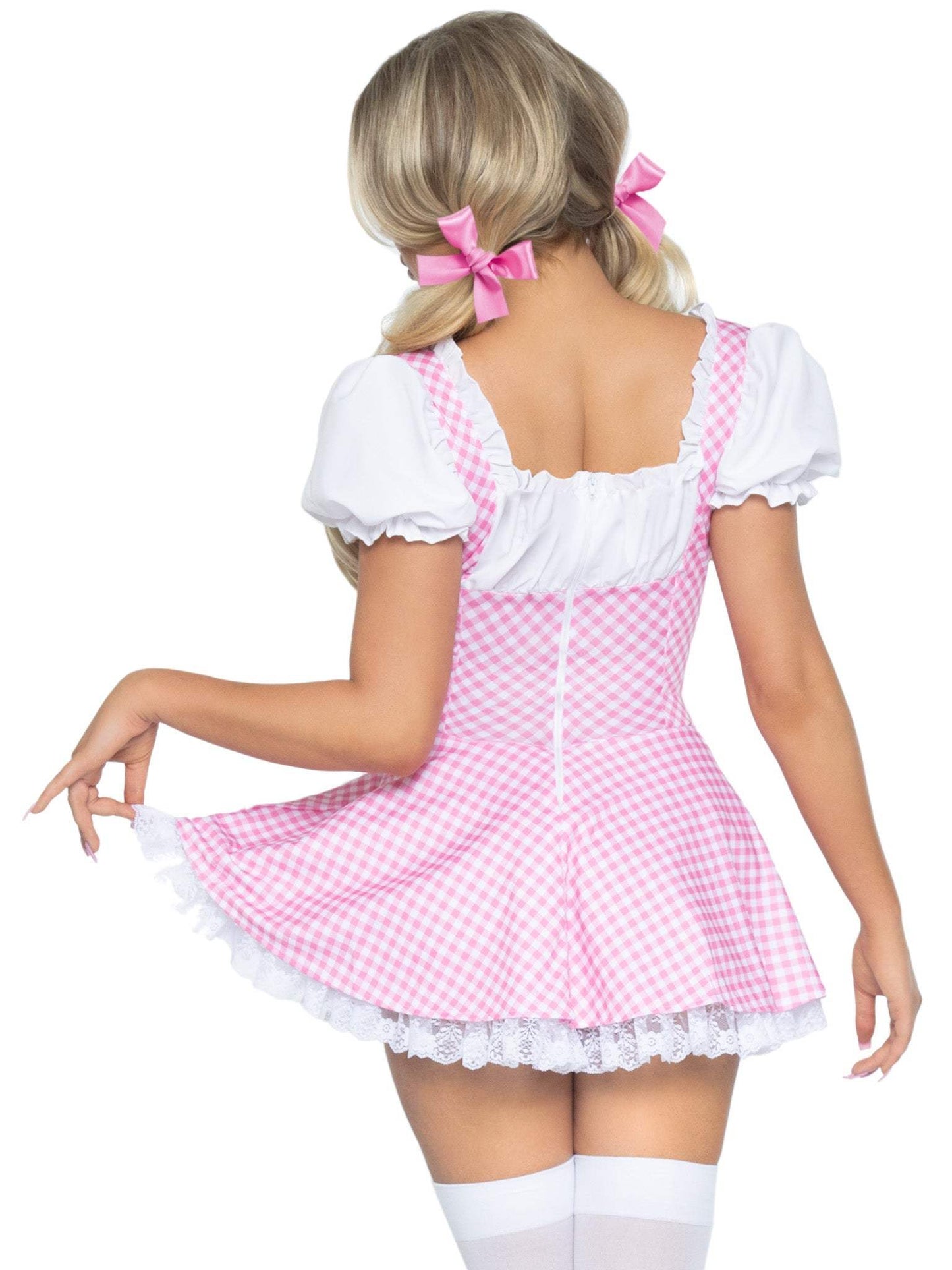 Gingham Dress With Apron