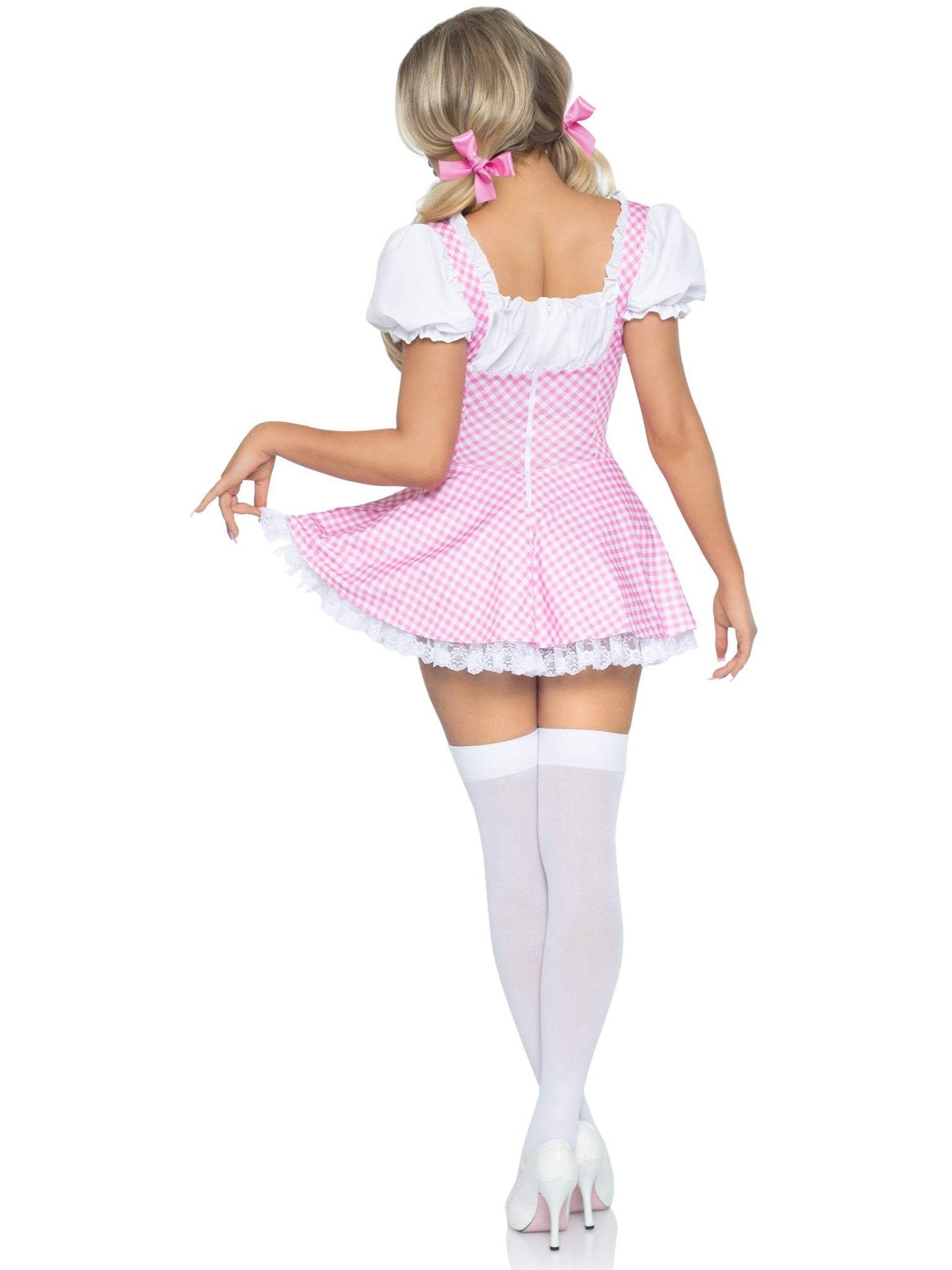 Gingham Dress With Apron