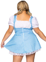 Gingham Dress With Split Skirt