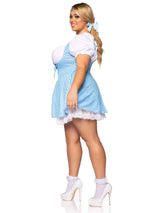 Gingham Dress With Split Skirt