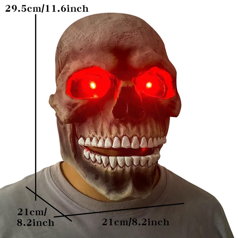 Halloween Skull Movable Mouth Latex Mask Halloween Kills Mask Cosplay Scary Killer Full Face Helmet Halloween Party Costume Prop - My Store - Flyclothing LLC