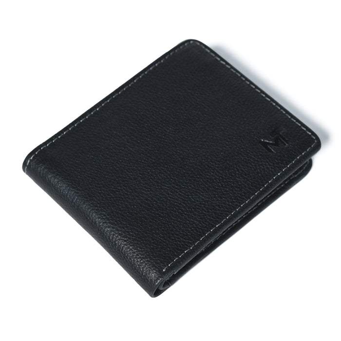 Classic Black Leather Wallet - Classy Leather Bags - Flyclothing LLC