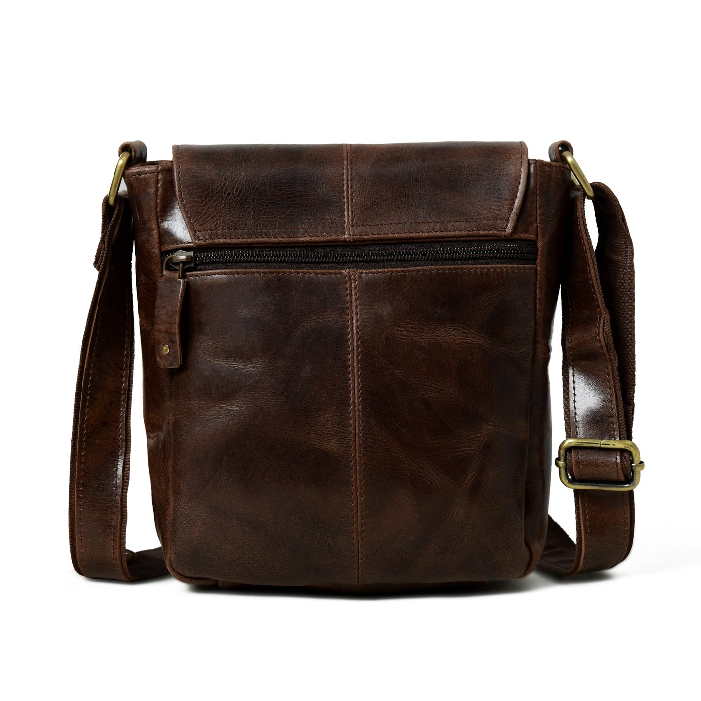 Brown Leather Crossbody Bag - Classy Leather Bags - Flyclothing LLC