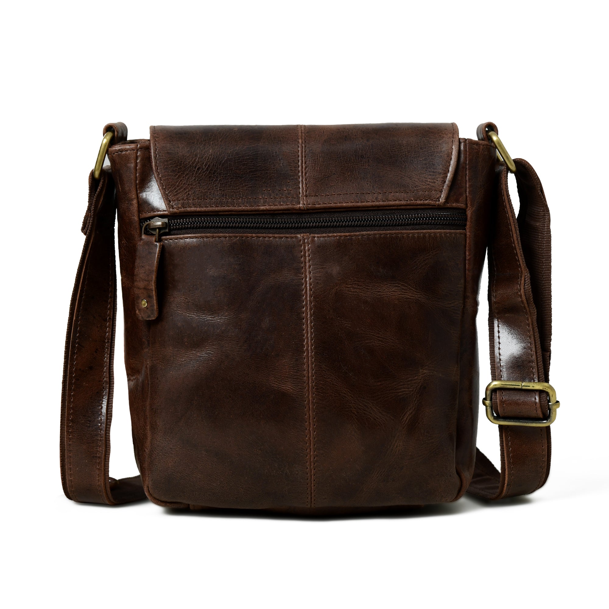 Brown Leather Crossbody Bag - Classy Leather Bags - Flyclothing LLC