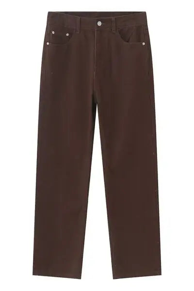 Straight Leg Jeans with Pockets - Trendsi - Flyclothing LLC
