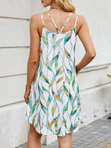 Printed Scoop Neck Cami Dress - Trendsi - Flyclothing LLC