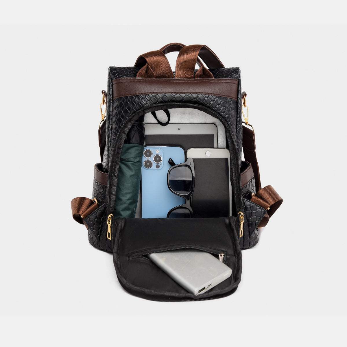 PU Leather Backpack Bag - Trendsi - Flyclothing LLC